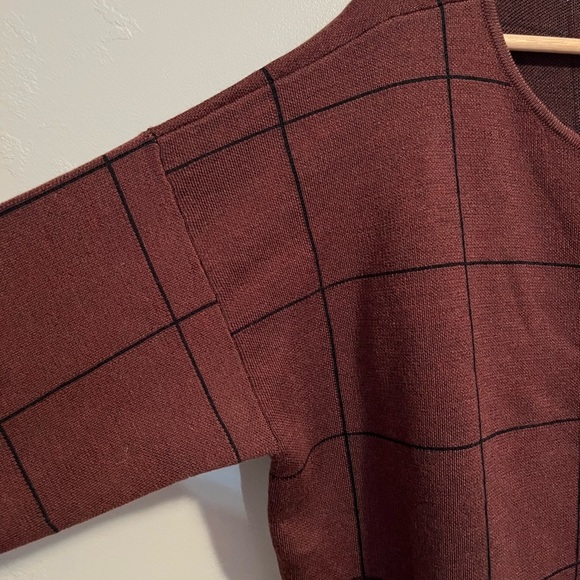 Eileen Fisher Brownstone Bateau Box Top Extra Fine Merino Wool Sweater NWT - Picture 3 of 12